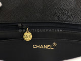 Chanel 1994 Vintage Black Caviar Medium Diana Flap Bag 24k GHW 21Z