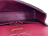 Chanel 1994 Vintage Black Medium Classic Double Flap Bag 24k GHW Lambskin 0O3