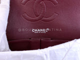Chanel 2002 Vintage Black Lambskin Medium Classic Double Flap Bag SHW 2LS