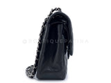 Chanel 2006 Vintage Black Lambskin Medium Classic Double Flap Bag SHW 2LS