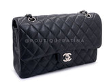 Chanel 2010 Black Caviar Medium Classic Double Flap Bag SHW 2U1
