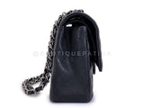 Chanel 2010 Black Caviar Medium Classic Double Flap Bag SHW 2U1