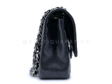 Chanel Black Caviar Medium Flap Bag Classic Double 2009 SHW DER