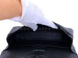 Chanel Black Caviar Medium Flap Bag Classic Double 2009 SHW DER