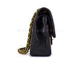 Chanel 1994 Vintage Black Medium Classic Double Flap Bag 24k GHW Lambskin 0O3