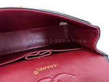 Chanel 1994 Vintage Black Medium Classic Double Flap Bag 24k GHW Lambskin 0O3