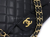 Chanel Black Caviar Maxi Classic Double Flap Bag GHW DSV