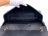 Chanel Black Caviar Maxi Classic Double Flap Bag GHW DSV