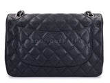 Chanel 2011 Black Caviar Jumbo Classic Double Flap Bag SHW GXC