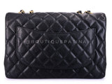 Chanel 2010 Black Caviar Jumbo Classic Flap Bag Single GHW RB5