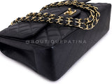 Chanel 2010 Black Caviar Jumbo Classic Flap Bag Single GHW RB5