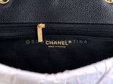 Chanel 2010 Black Caviar Jumbo Classic Flap Bag Single GHW RB5