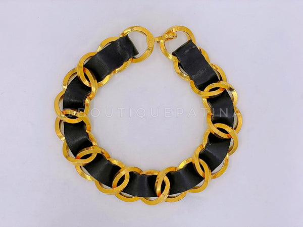 Chanel Vintage Woven Choker Necklace Collection 26 Rare Chunky Chain