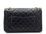Chanel Medium 226 2.55 Reissue Flap Bag Black Aged Calfskin GHW