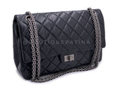 Chanel Black Medium 226 2.55 Reissue Classic Double Flap Bag RHW 1IJ