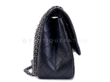 Chanel Black Medium 226 2.55 Reissue Classic Double Flap Bag RHW 1IJ