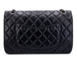 Chanel Black Medium 226 2.55 Reissue Classic Double Flap Bag RHW 1IJ