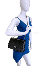 Chanel Black Medium 226 2.55 Reissue Classic Double Flap Bag RHW 1IJ