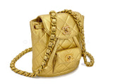 Chanel Mini Duma Backpack Bag Vintage 1994 Small Gold 24k GHW JG0