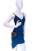 Chanel Heart Minaudière Bag 23S Caged Evening Clutch Gold Black NIB 7LS