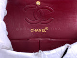 Chanel 1992 Vintage Black Lambskin Small Classic Double Flap Bag 24k GHW AGE