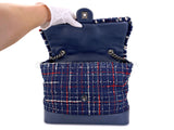 Chanel 2016 Airlines Large Tweed "Pilot's Briefcase" Flap Bag M8L
