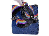 Chanel Rainbow Sequin Flap Bag 21K Medium G6I