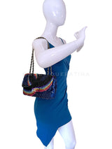 Chanel Rainbow Sequin Flap Bag 21K Medium