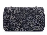Chanel Paris-Shanghai Studded CC Flap Bag 2010 Black Medium Classic Pudong RIE