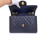 Chanel 1994 Vintage Black Maxi Classic Flap Bag 24k GHW FTD