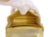 Chanel 1994 Vintage Gold “Child” Extra Square Mini Kelly Bag O3E
