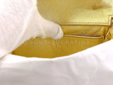 Chanel 1994 Vintage Gold “Child” Extra Square Mini Kelly Bag O3E