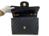 Chanel Vintage Caviar Jumbo Flap Bag 1997 Black Classic 24k GHW