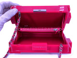 Chanel 2014 Pink Lego Brick Minaudière Plexiglass Clutch Shoulder Bag RHW VW2