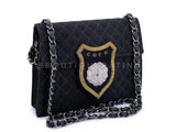 Chanel Vintage Mini Crest Bag 05C Classic Convertible Flap SHW 5WD