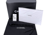 Chanel 2015 Black Silver Quilted Sequin Medium Classic Flap Bag