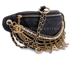 Chanel 19A Black All About Chains Pearl Fanny Pack Bag GHW Egypt Paris-New York 1LP