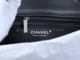 Chanel Crystal CC Embellished Rectangular Mini Flap Bag Dark Navy Velvet RHW VFO