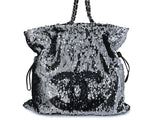 Chanel 2008 Limited XL Summer Nights Reversible Sequin Tote Bag
