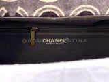 Rare Chanel 2002 Vintage Velvet COCO Retro Top Handle Bag 24 GHW BRT