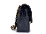 Chanel 2005 Vintage Black Caviar Medium Classic Double Flap Bag 24k GHW D3R