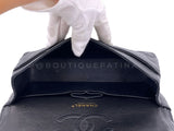 Chanel 2005 Vintage Black Caviar Medium Classic Double Flap Bag 24k GHW D3R