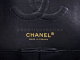 Chanel 2005 Vintage Black Caviar Medium Classic Double Flap Bag 24k GHW D3R