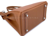 Hermès Gold Togo Beige Brown Birkin 25 Tote Bag Palladium PHW PPK