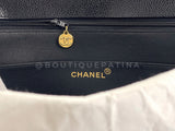 Chanel 1995 Vintage Black Caviar Briefcase Tote Bag 24k GHW