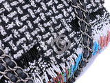 Chanel 2014 Paris-Dallas Métiers d'Art Tweed Beaded Fringe Flap Bag RHW WY5