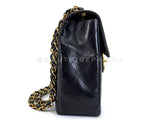 Chanel 1996 Vintage Black Jumbo Classic Flap Bag 24k GHW Lambskin 3QC