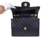 Chanel 1996 Vintage Black Jumbo Classic Flap Bag 24k GHW Lambskin 3QC