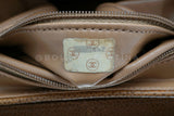 Chanel Vintage Caviar Caramel Brown Chevron Encircled CC N/S Vanity Case Bag MSC
