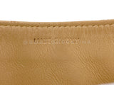 Chanel 2001 Vintage Beige Caviar Jumbo Classic Flap Bag 24k GHW Curved MQV